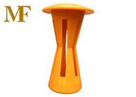#2-#12 Оранжевый барабан Пластмассовые реберные крышки Песочные часы 40 мм для безопасности падения