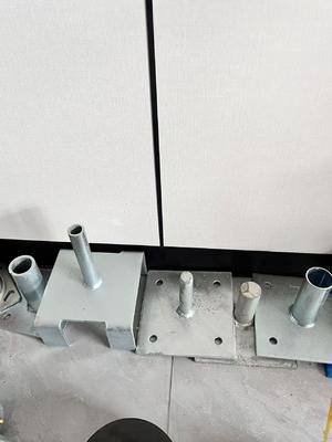 Стальная регулируемая винтовая база домкрата с U-образной головкой для строительных лесов, фиксированный тип опоры