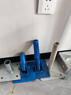 Стальная регулируемая винтовая база домкрата с U-образной головкой для строительных лесов, фиксированный тип опоры