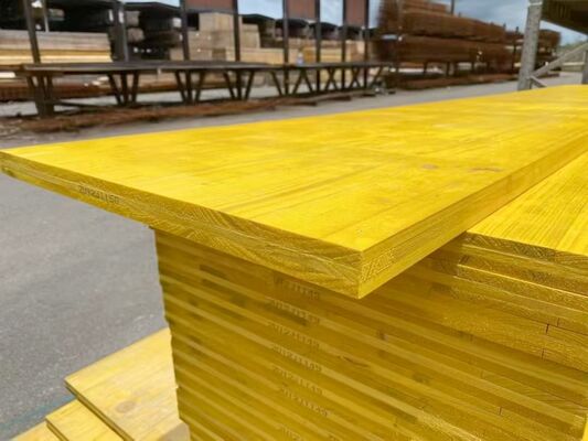 21mm 27mm Thickness Waterproof Formwork Phenolic Plywoods 3 Ply Yellow Shuttering Panel