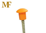 Оранжевые крышки безопасности арматуры гриба защищают работника от веса ушиба 17г/пкс