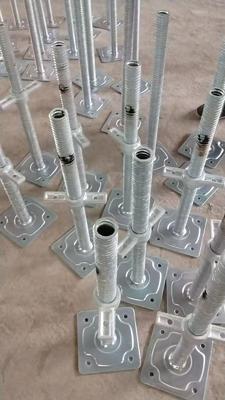 38mm Bar Diameter 5mm Wall thickness Adjustable Screw Jack Base with Q235 Nut