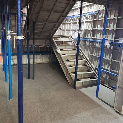 Тяжелые телескопические стальные стойки 4,5 м, регулируемые стальные стойки Acrow, телескопические стойки для строительных лесов